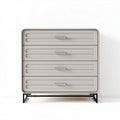 Modern storage chest with metal frame and four drawers - 80 x 40 x 90cm