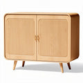 Bamboo sideboard storage cabinet for living room - 80 x 40 x 70cm